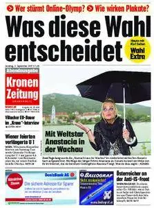 Kronen Zeitung Abendausgabe - 03. September 2017