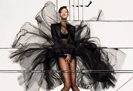 Rihanna by Jean-Paul Goude for Vogue Paris December/January 2017-18
