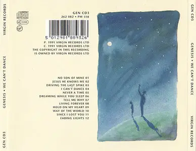 Genesis - We Can't Dance (1991) [UK & Europe, Virgin GEN CD3, 262 082] {Repost, Upgrade}