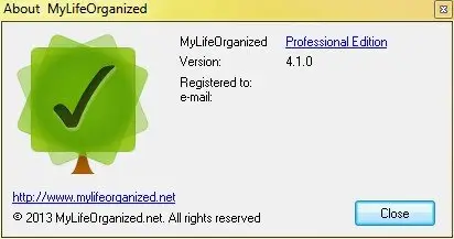 MyLifeOrganized Professional Edition 4.1.0
