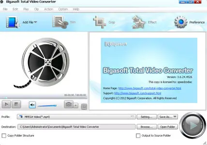 Bigasoft Total Video Converter 3.7.6.4626 + Portable