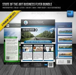 GraphicRiver State of the Art Business Flyer Bundle