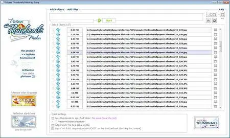 Pictures Thumbnails Maker Platinum 2.8.0.3