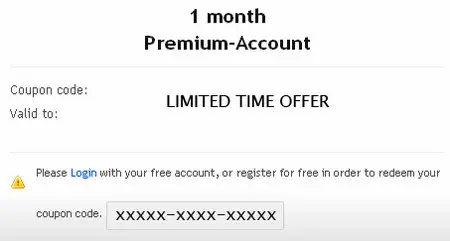 1 month premium to Uploaded.net