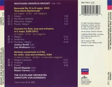 Christoph von Dohnányi - Mozart: Eine kleine Nachtmusik, Flute & Harp Concerto, Sinfonia Concertante (1994)
