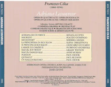 Cilea - Adriana Lecouvreur - Levine (CD 1989)