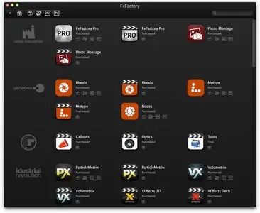 FxFactory Pro 5.0.3 Build 4553 Mac OS X