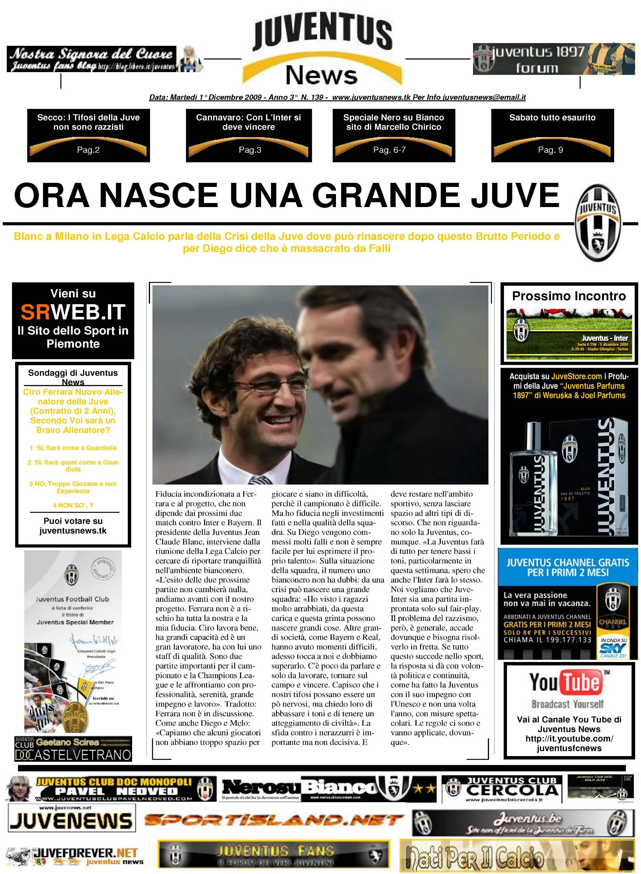 Juventus News 01.12.2009