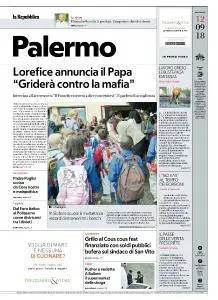 la Repubblica Palermo - 12 Settembre 2018