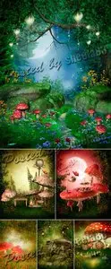 Stock Photo - Fantasy Mushrooms
