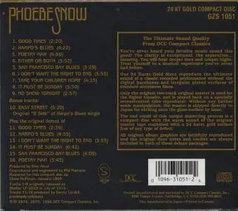 Phoebe Snow - Phoebe Snow (1975) [DCC, GZS-1051] Re-up