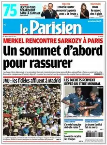Le Parisien + Cahier Paris - Mardi 16 août 2011