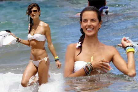 Alessandra Ambrosio - Bikini candids in Hawaii August 15, 2011