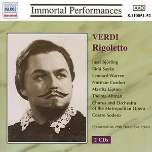 Verdi: Rigoletto - Björling, Warren, Sayão - Sodero - 29. 12. 1945