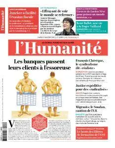 L'Humanité du Mardi 3 Janvier 2017