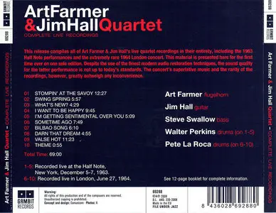 Art Farmer & Jim Hall Quartet - Complete Live Recordings (2008)