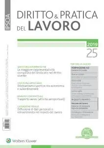 Diritto e Pratica del Lavoro N.25 - 22 Giugno 2019