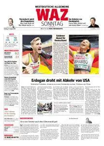 WAZ Westdeutsche Allgemeine Zeitung Sonntagsausgabe - 12. August 2018