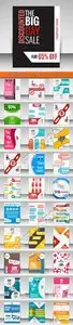 Brochure flyer or magazine cover collection vector
