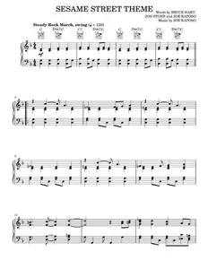 Sesame Street Theme - Bruce Hart, Joe Raposo, Jon Stone (Piano Solo)