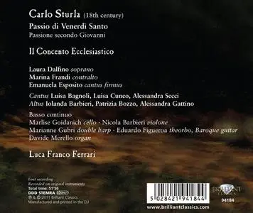 Luca Franco Ferrari, Il Concento Ecclesiastico - Carlo Sturla: Passio di Venerdì Santo (2011)