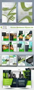 Vectors - Green Business Flyers 20