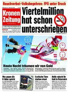 Kronen Zeitung Niederösterreich - 21. Februar 2018