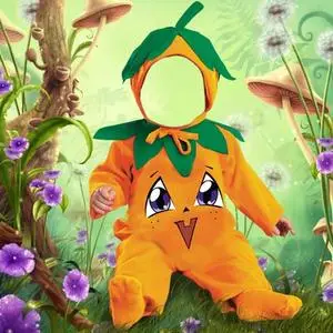 Little pumpkin - Template for Photoshop