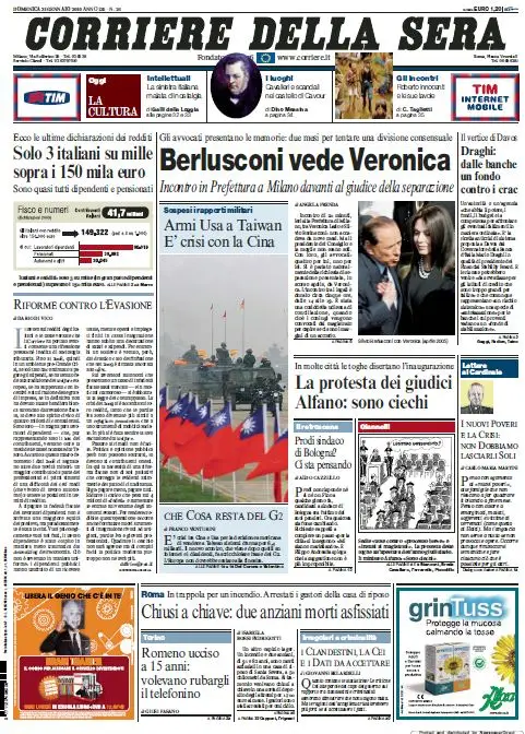 Il Corriere della Sera (31-01-10)