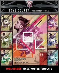 GraphicRiver - Valentine Love Colors Flyer Template