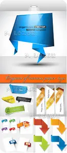 Origami of various paper tags