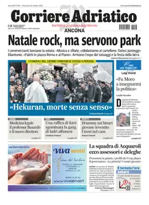 Corriere Adriatico Ancona - 26 Ottobre 2025