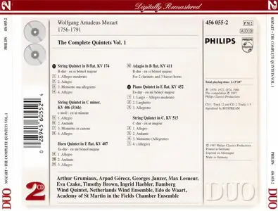 Mozart: The Complete Quintets Vol. 1 (1997)