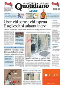 Quotidiano di Puglia Lecce - 25 Ottobre 2025