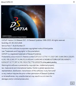 DS CATIA P3 V5-6R2021 (V5R31) SP7