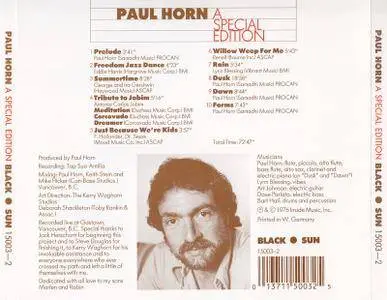 Paul Horn - Special Edition (1976)