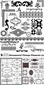 Vectors - Ornamental Vintage Elements 13