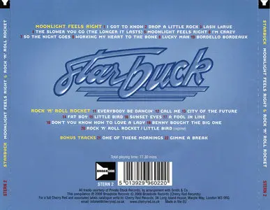 Starbuck - Moonlight Feels Right (1976) + Rock 'n' Roll Rocket (1977) 2LP in 1CD, 2009