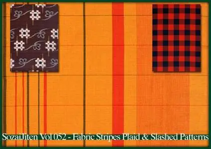 DataCraft Sozaijiten Vol 052 - Fabric Stripes Plaid & Slashed Patterns