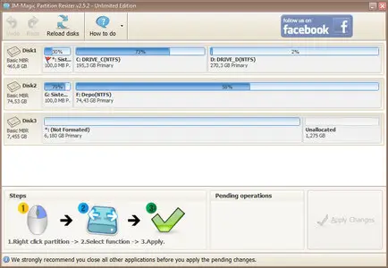 IM-Magic Partition Resizer 2.5.2 Unlimited / Server Edition Portable