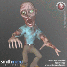 Toon Male Corporate Zombie