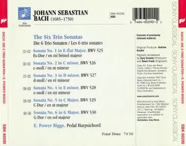 E. Power Biggs - Johann Sebastian Bach: The Six Trio Sonatas (1998)