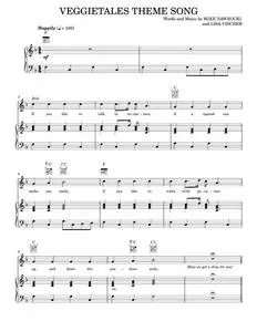 VeggieTales Theme Song - VeggieTales (Piano-Vocal-Guitar) / AvaxHome