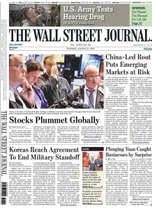The Wall Street Journal - Tuesday, 25 August 2015 / Asia