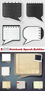 Vectors - Notebook Speech Bubbles