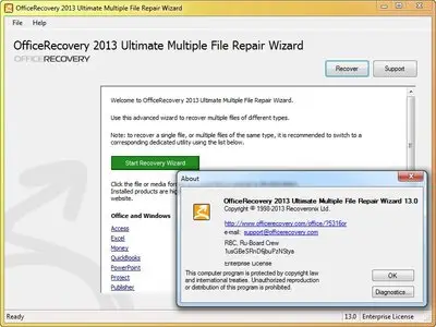 OfficeRecovery 2013 Ultimate 13.0.40450