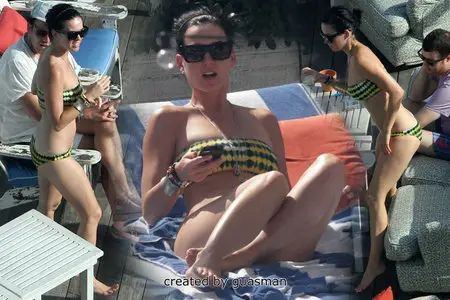 Katy Perry - In a bikini at a hotel pool in Miami July 27, 2012