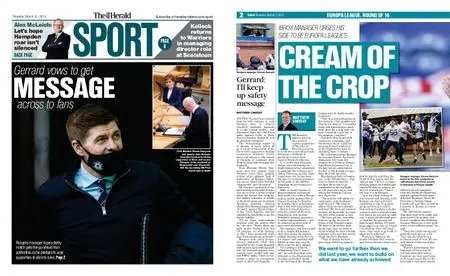 The Herald Sport (Scotland) – March 11, 2021
