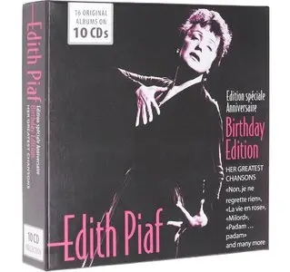 Edith Piaf - Her Greatest Chansons: Birthday Edition Box Set 10CDs (2015)