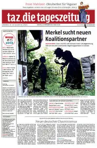 Tageszeitung TAZ vom 24 September 2013